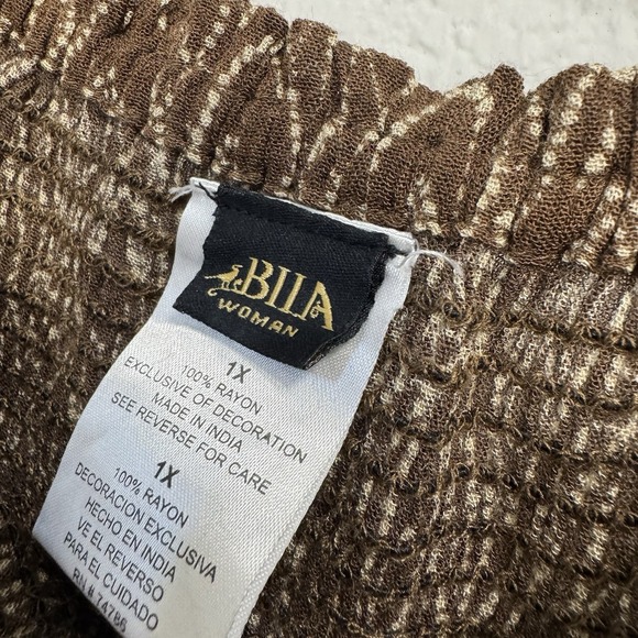 BILA Crinkle Gauze Tiered Maxi Skirt Gypsy Boho Fairy Grunge Whimsigoth Size 1X - Picture 3 of 6